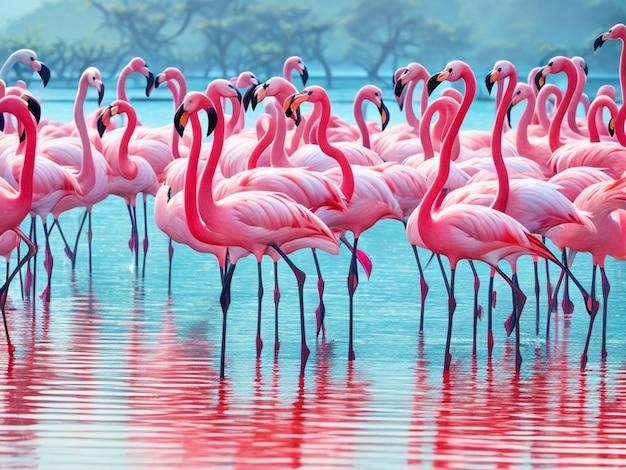 Are there pink flamingos in Hawaii? 