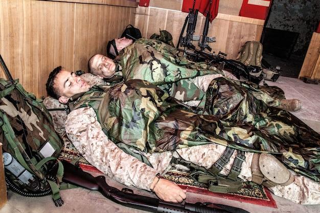 At what time do Marines go to sleep? 