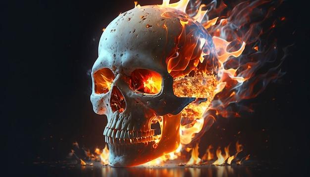 Does the skull burst during cremation 