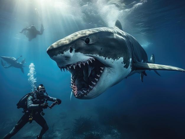 Has a Navy diver ever been attacked by a shark 