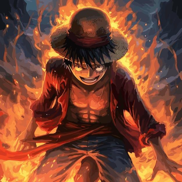 How does Luffy use fire? 