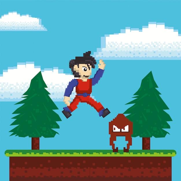 How many blocks can Mario jump? 