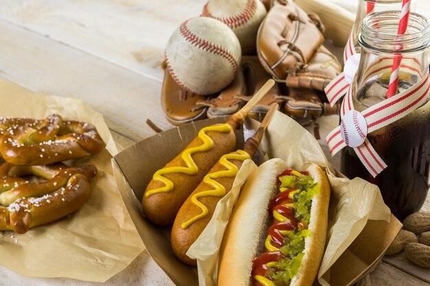 How much does a hot dog cost at a baseball game? 