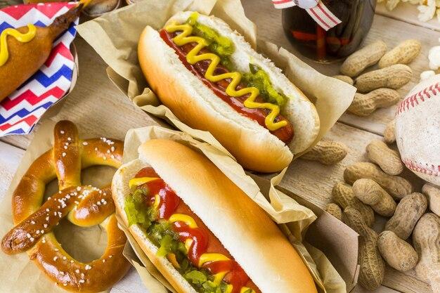 How much does a hot dog cost at a baseball game? 