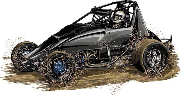 How much horsepower does a 360 sprint car have? 