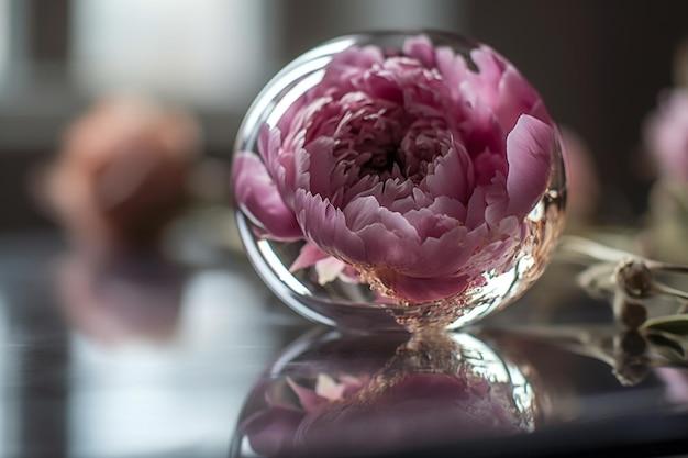 How do you hide floral foam in a clear vase? 