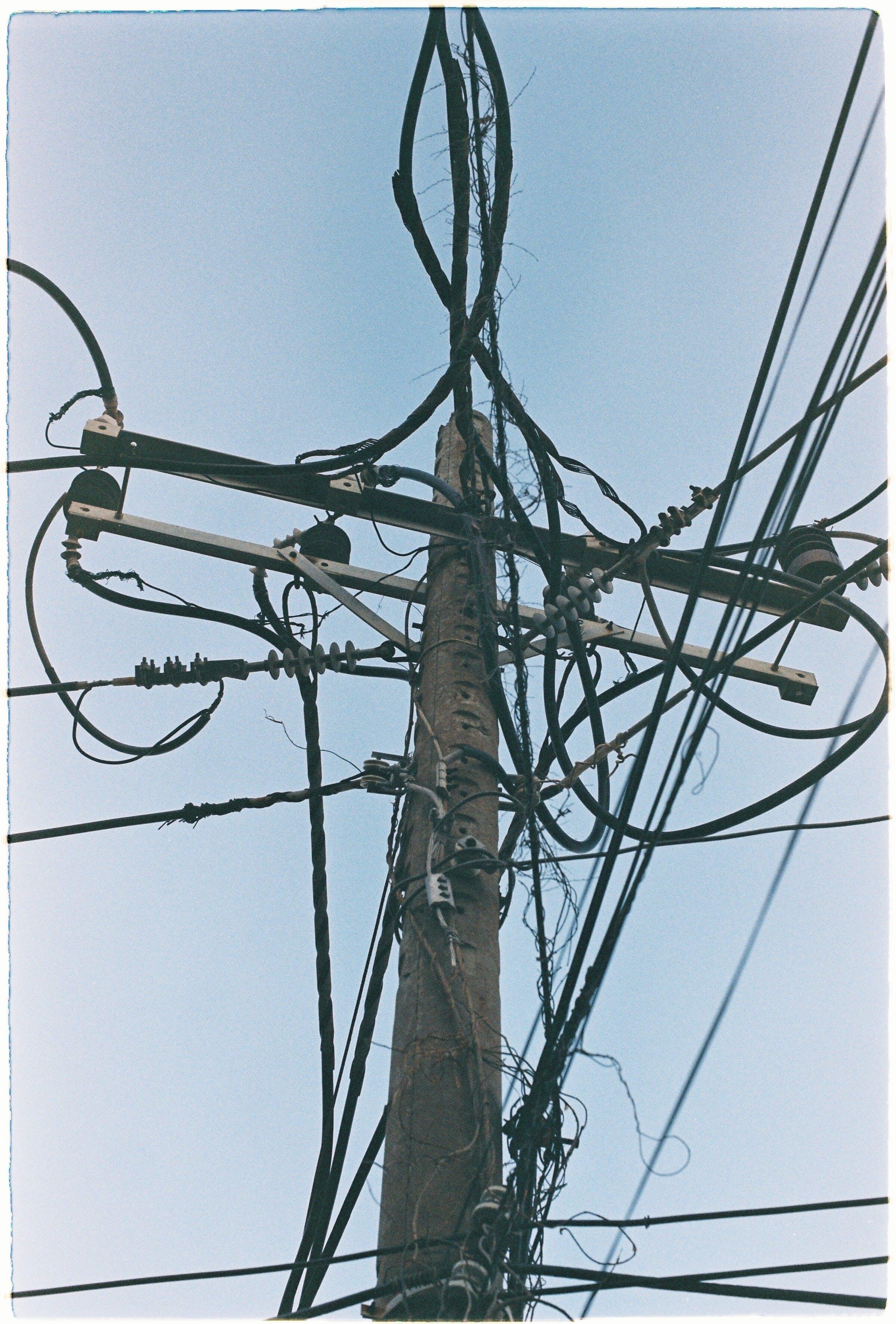 How do I identify a utility pole wire 