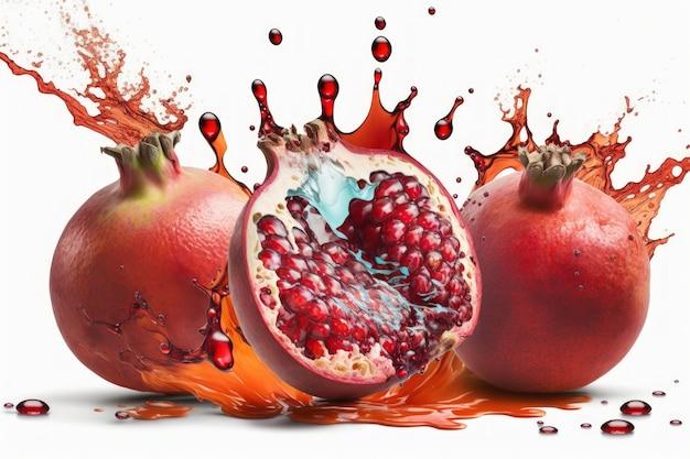 Is pomegranate juice acidic? 