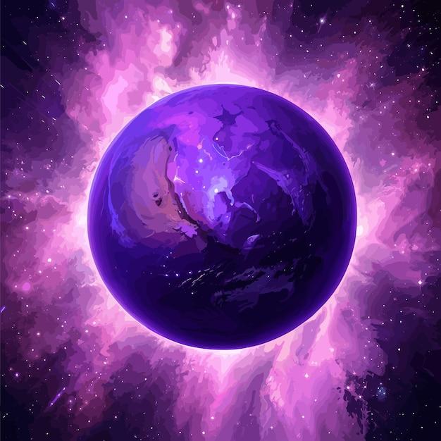 Is there a purple planet 