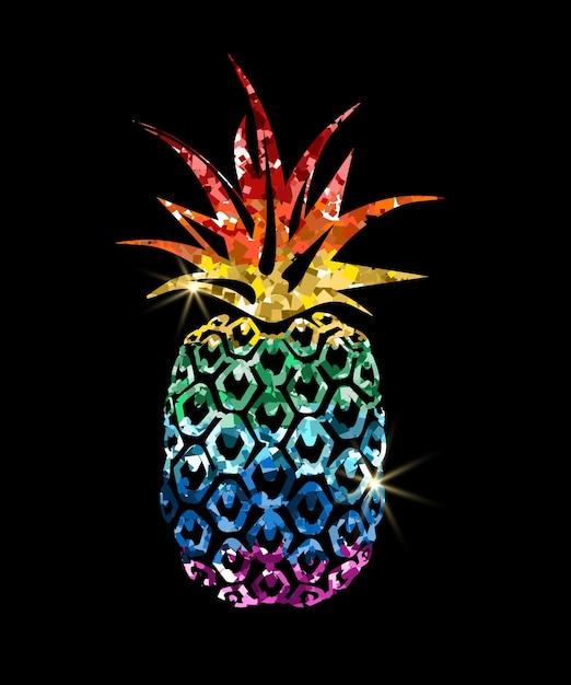 What does a rainbow pineapple mean 