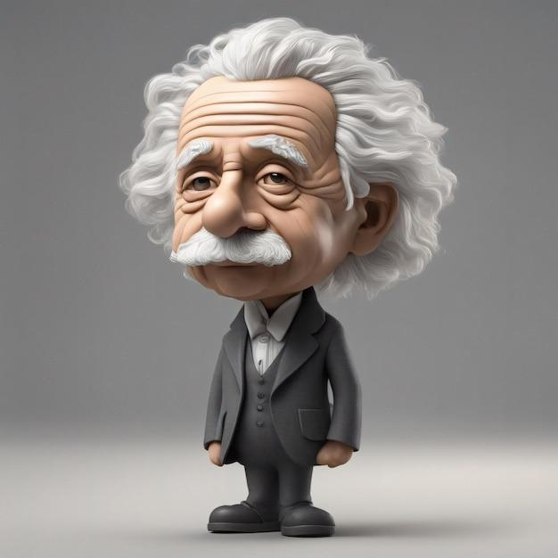 What color were Albert Einstein's hair? 
