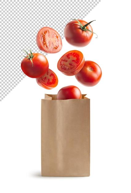 Why do tomatoes ripen in a paper bag? 