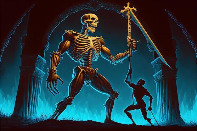 Who is the big skeleton Titan 