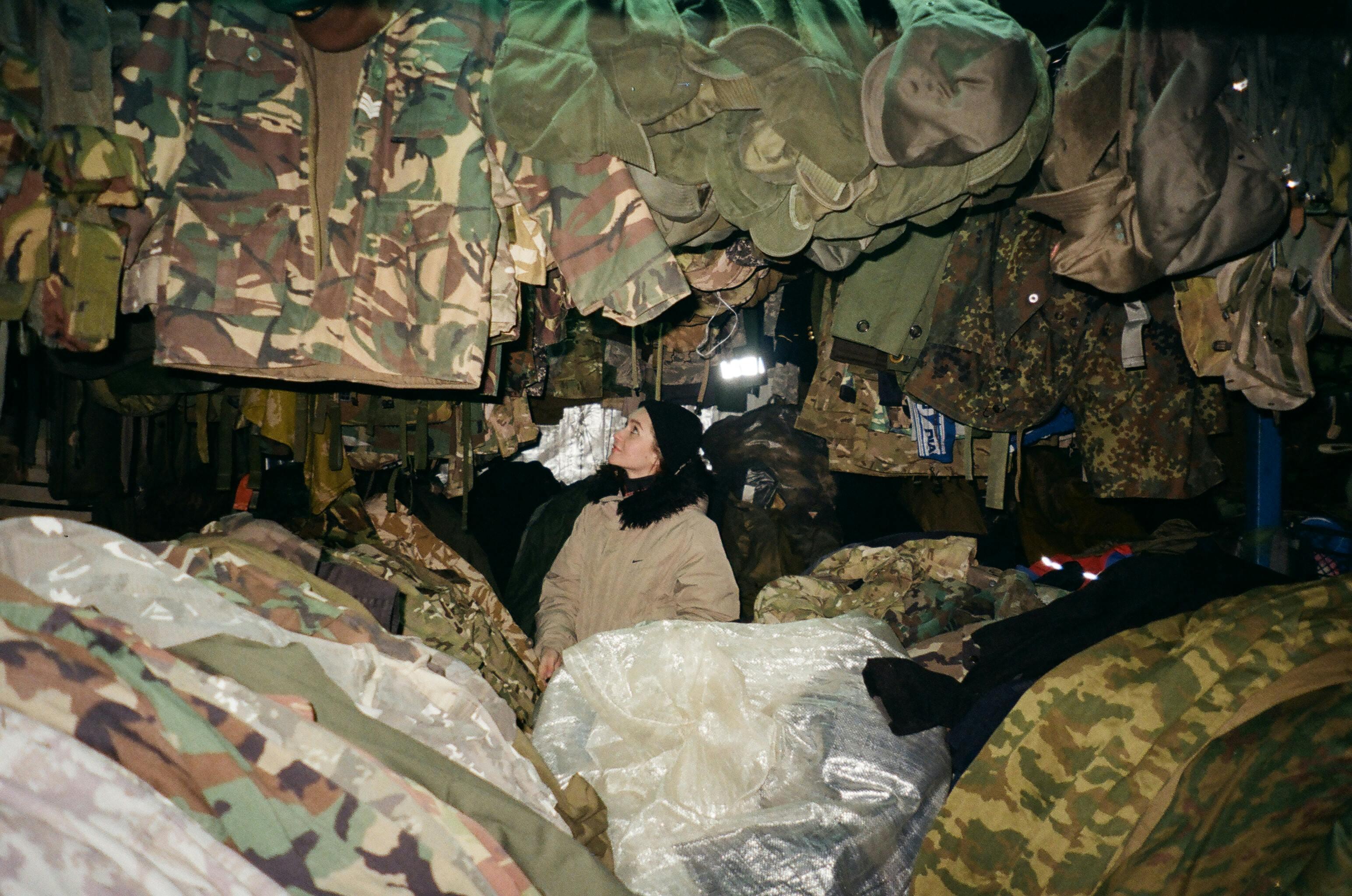 What clothes do soldiers sleep in 