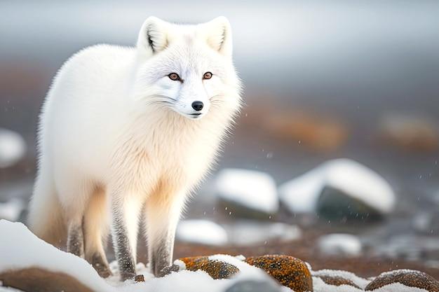 What color are Arctic fox eyes 