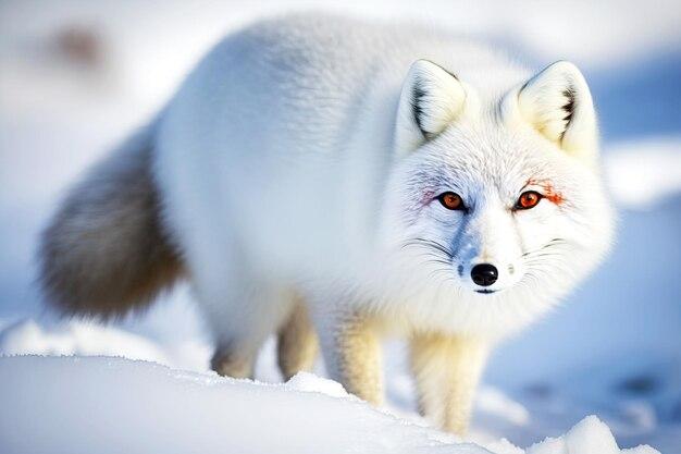 What color are Arctic fox eyes 