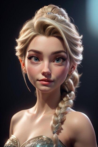 What color is Elsa's hair? 