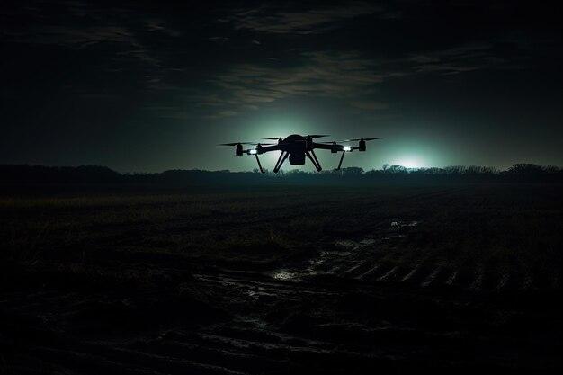 What do government drones look like at night 