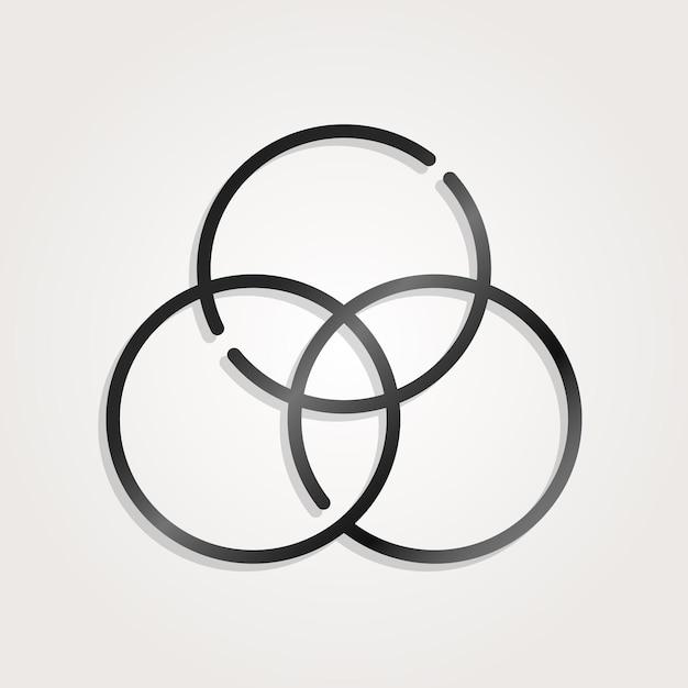 What does 3 circles together mean? 