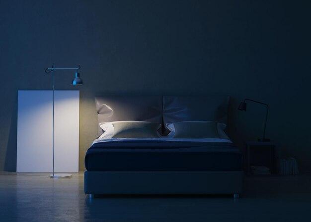 What does a blue light in a bedroom mean? 