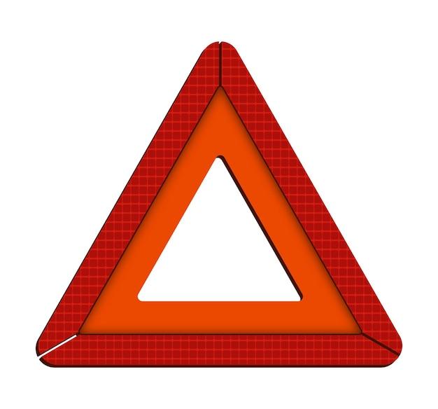 What does an orange triangle on the back of a vehicle mean? 