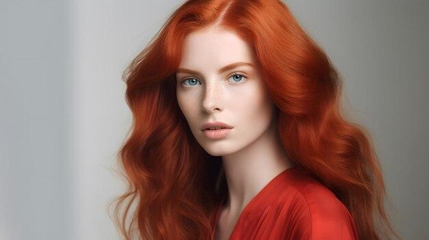 What does dyed red hair symbolize 