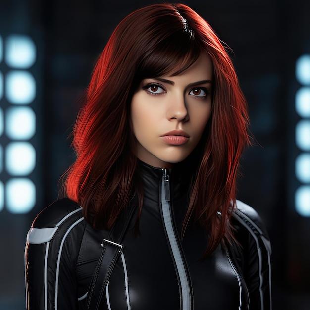 What is black widow's eye color? 