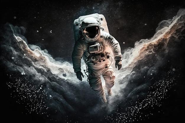 What is the temperature in space when an astronaut spacewalks 