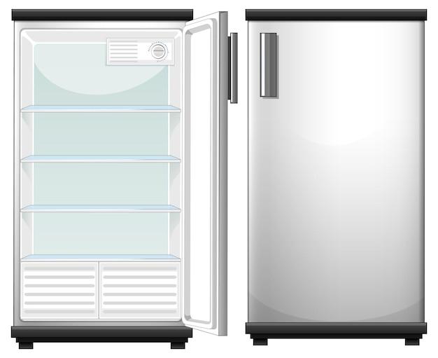 Which is the compressor side of an upright freezer 