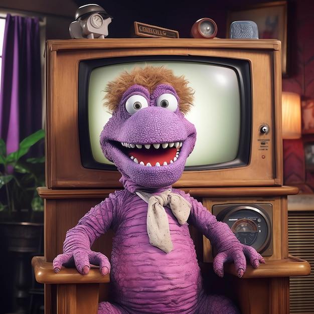 Who is a purple Muppet? 