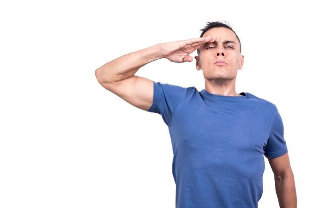 Why do you not salute with your left hand? 