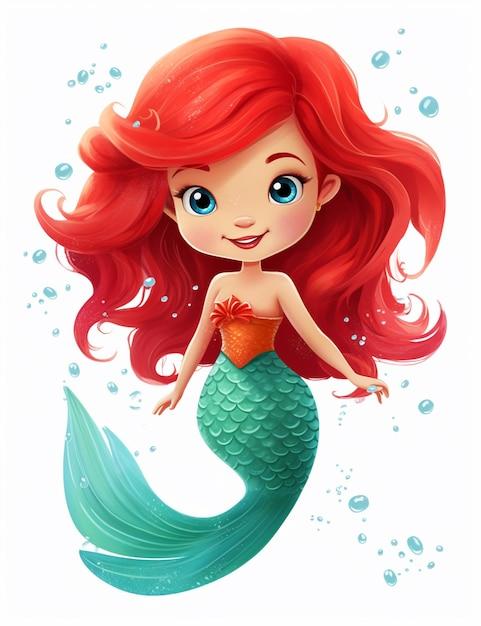 Why is Ariel's hair red? 