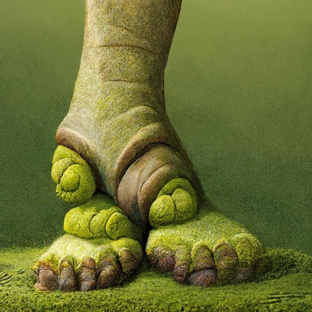 How big are Shrek's feet 