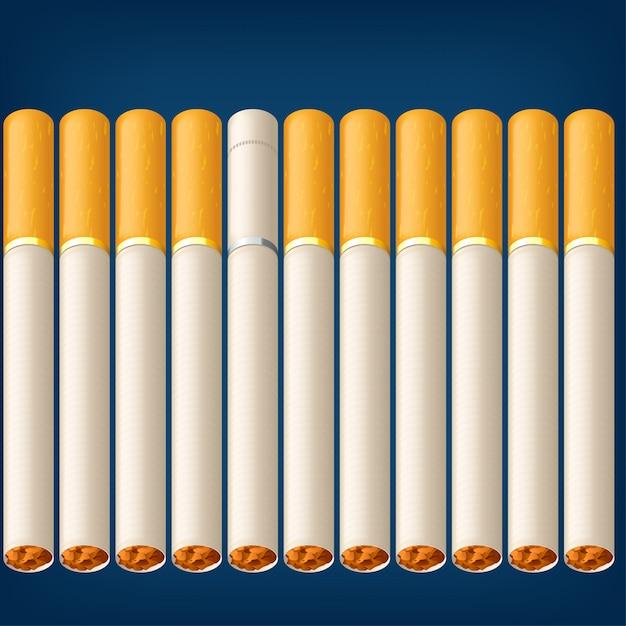 How many cigarettes is 20mg of nicotine 