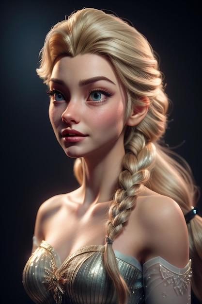 What is Elsa hair color 